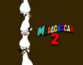 Dibuix Madagascar 2 Pingüins pintat per joan