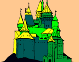 Dibuix Castell medieval pintat per ivan