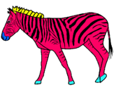 Dibuix Zebra pintat per bobkbébklbobbpb