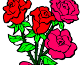 Dibuix Ram de roses pintat per  immanuel