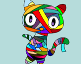 Dibuix Gat gargot mòmia pintat per gatito tuticolor