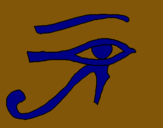 Dibuix Ull Horus pintat per yuri