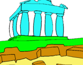 Dibuix Partenó pintat per xavi