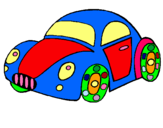 Dibuix Cotxe de joguina  pintat per JORDI