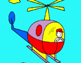 Dibuix Helicòpter pintat per ARIADNA