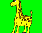 Dibuix Girafa pintat per clara moreu