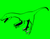 Dibuix Velociraptor II  pintat per EUDALD CLARA