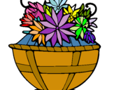 Dibuix Cistell de flors 11 pintat per annabel hernandez
