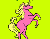 Dibuix Unicorn pintat per DUNA MAYNE CORCOLL