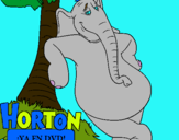 Dibuix Horton pintat per genis