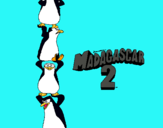 Dibuix Madagascar 2 Pingüins pintat per MARC P