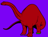 Dibuix Braquiosauri II  pintat per aleix           arnau