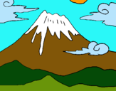 Dibuix Mont Fuji pintat per Violet 5/5