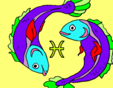 Dibuix Peixos pintat per peixets