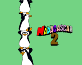 Dibuix Madagascar 2 Pingüins pintat per Berta