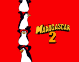 Dibuix Madagascar 2 Pingüins pintat per angela