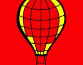 Dibuix Globus aerostàtic pintat per pere i cristina