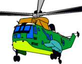 Dibuix Helicòpter al rescat  pintat per samuel