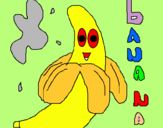 Dibuix Banana pintat per popo