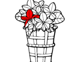 Dibuix Cistell amb flors 3 pintat per eric