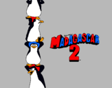 Dibuix Madagascar 2 Pingüins pintat per laila