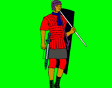 Dibuix Soldat romà  pintat per arnaubuñolbosch