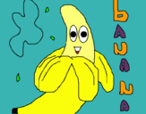Dibuix Banana pintat per corila