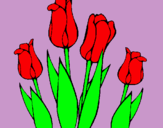 Dibuix Tulipes pintat per ana    sanchez rodriguez