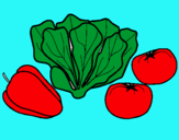 Dibuix Verdures pintat per Jofre