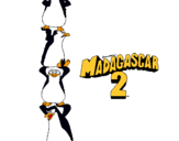 Dibuix Madagascar 2 Pingüins pintat per pol