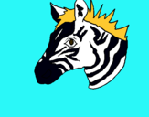 Dibuix Zebra II pintat per carla