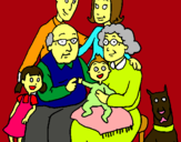 Dibuix Família pintat per Júlia  Casany   Garcia
