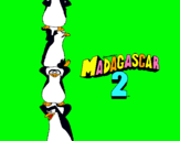 Dibuix Madagascar 2 Pingüins pintat per Meritxell