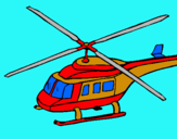 Dibuix Helicòpter  pintat per josep  bernaus