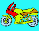 Dibuix Motocicleta pintat per JOAN LEON GONZALEZ