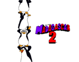 Dibuix Madagascar 2 Pingüins pintat per alex -yamy.