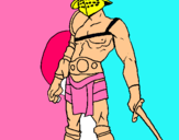 Dibuix Gladiador pintat per helsi