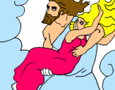 Dibuix El rapte de Persèfone pintat per cristina m.m.