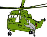 Dibuix Helicòpter al rescat  pintat per sr7