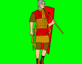 Dibuix Soldat romà  pintat per GuillemC.P.