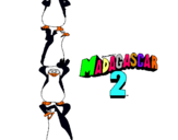 Dibuix Madagascar 2 Pingüins pintat per joanna g.s.
