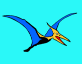 Dibuix Pterodàctil pintat per marti