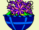 Dibuix Cistell de flors 11 pintat per Celina