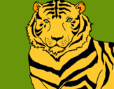 Dibuix Tigre pintat per lucia pr