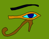 Dibuix Ull Horus pintat per madalina