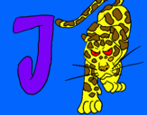 Dibuix Jaguar pintat per JÚLIA.S