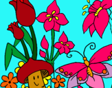 Dibuix Fauna i flora pintat per carla_11