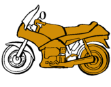 Dibuix Motocicleta pintat per juan