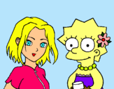 Dibuix Sakura i Lisa pintat per Ellen