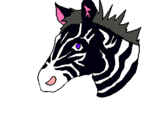 Dibuix Zebra II pintat per p`ç
